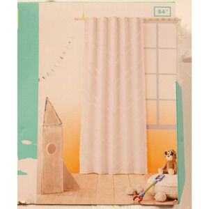 Pillowfort 42x84" Chevron Clip Dotted Sheer Overlay Curtain Panel 097044869